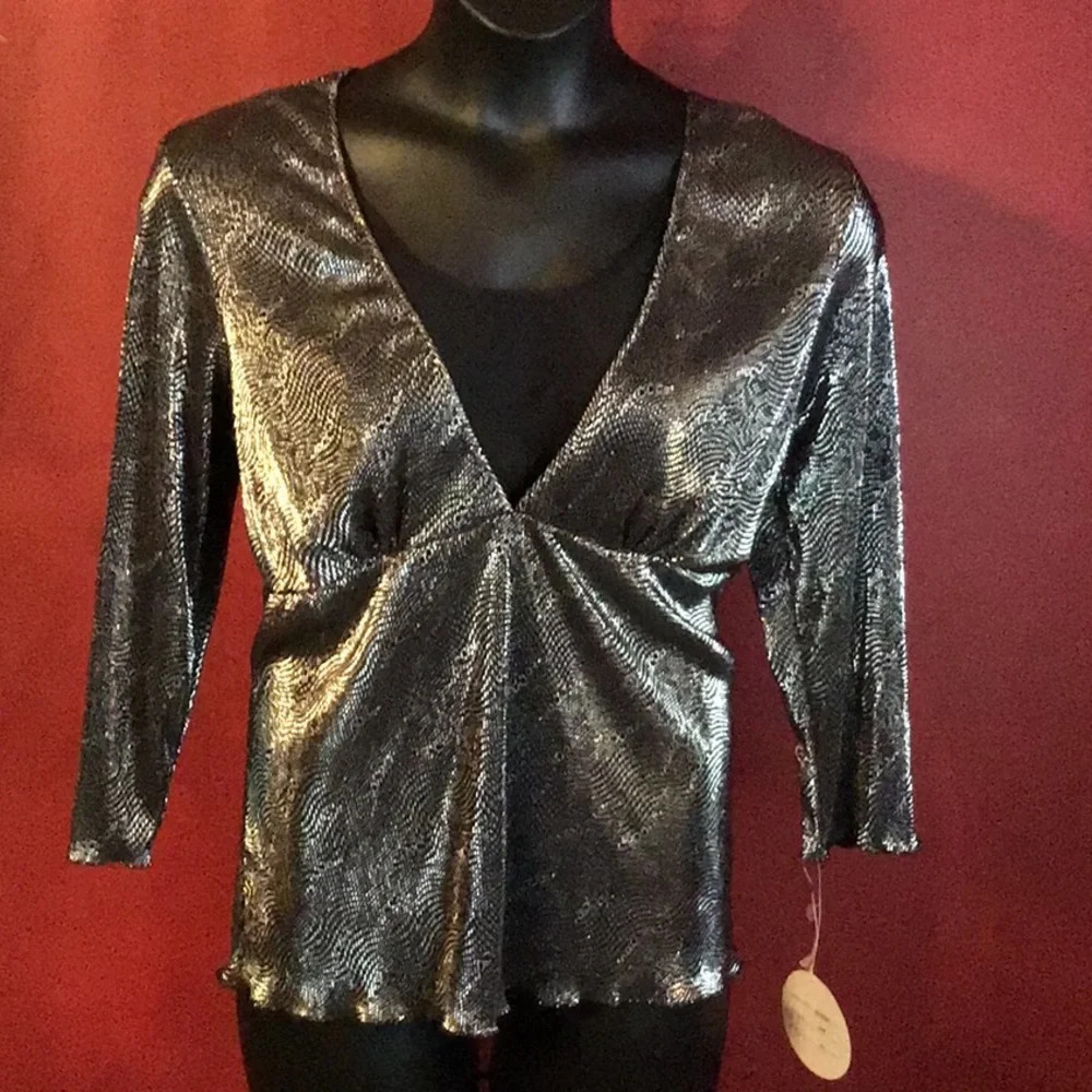 NWT MADISON MICHELLE GLITTER TOP SIZE XL